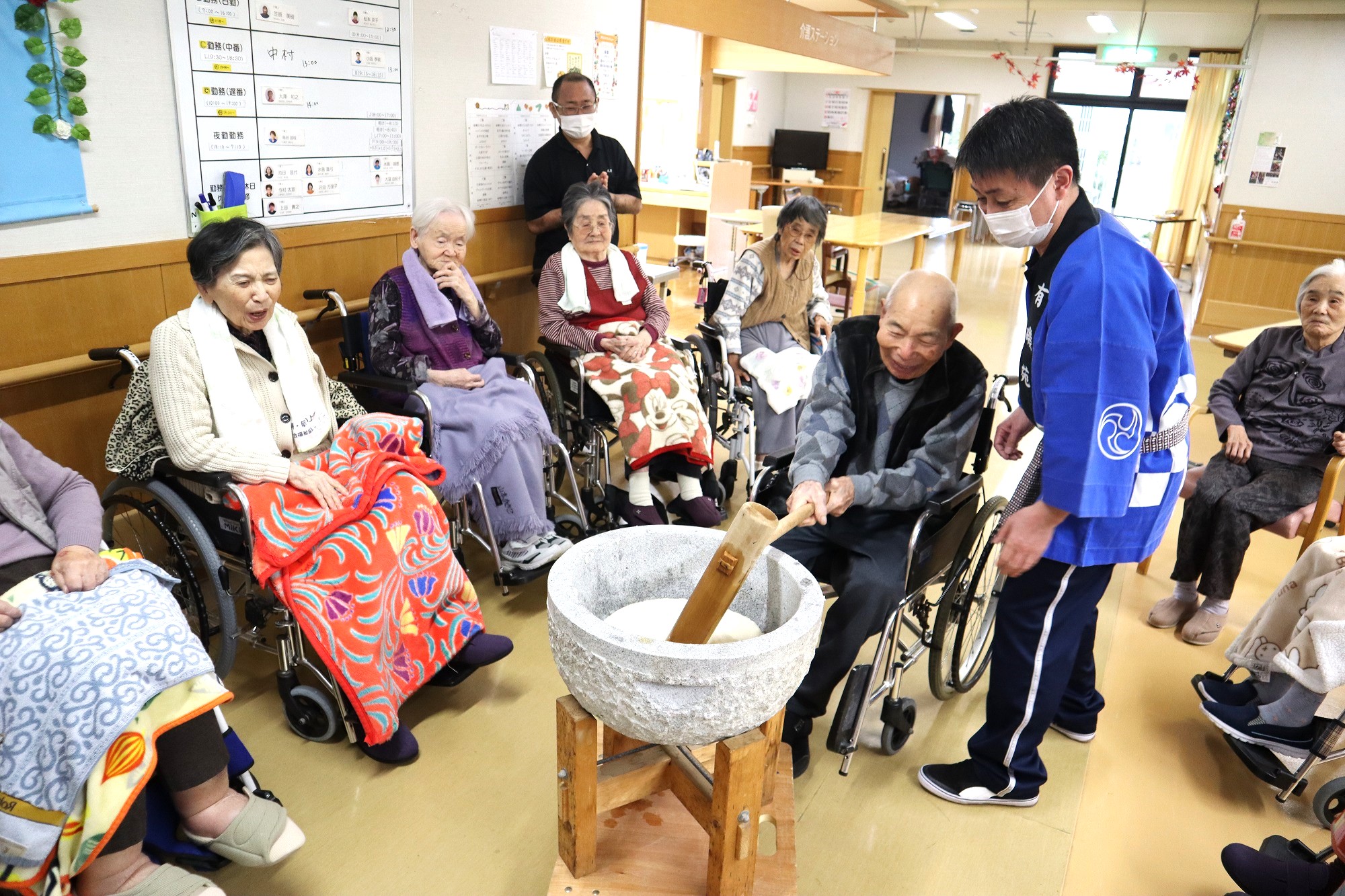 餅つきを開催！