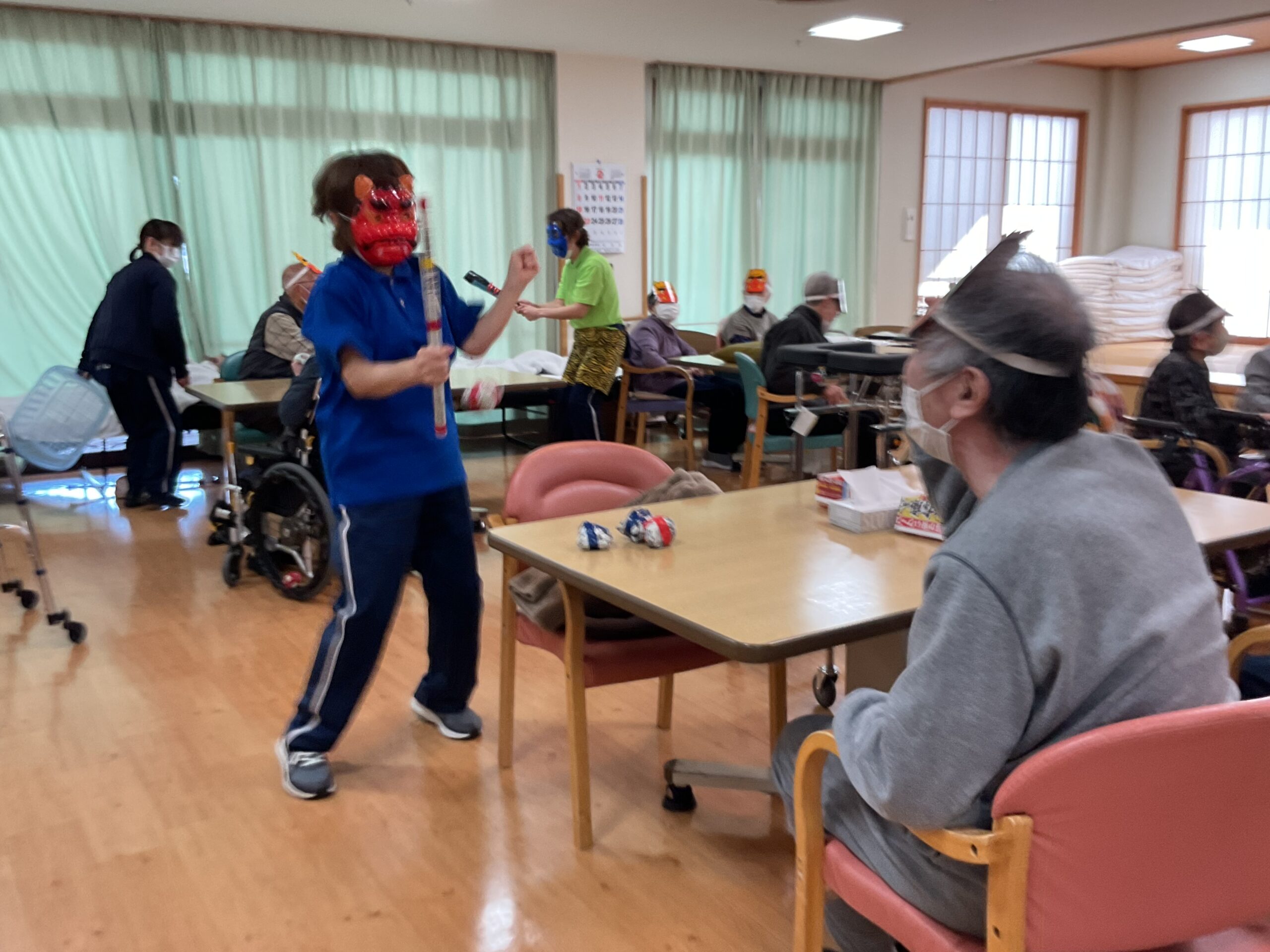 デイケアの節分