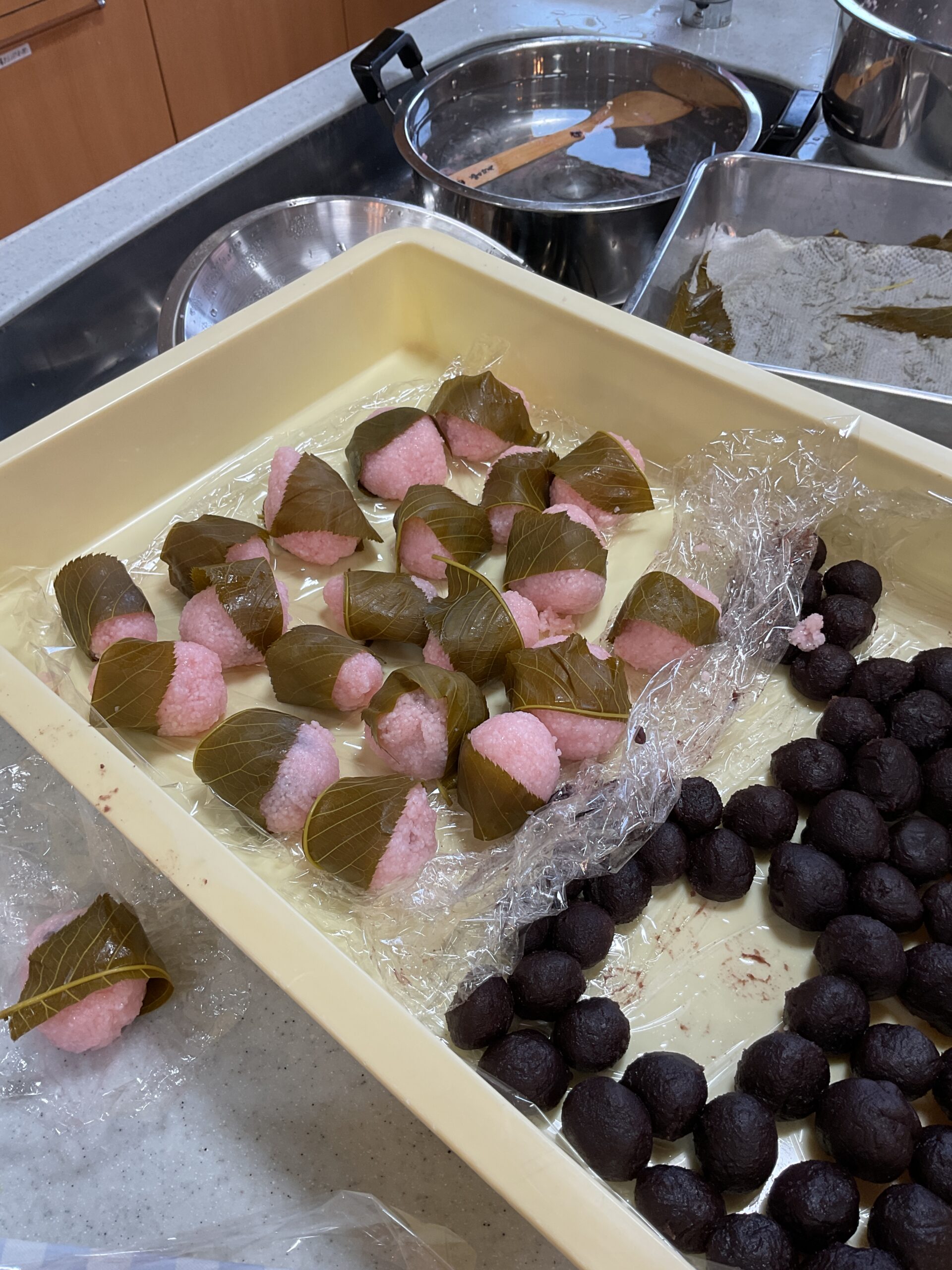 ３月行事ひな祭り(桜餅作り)