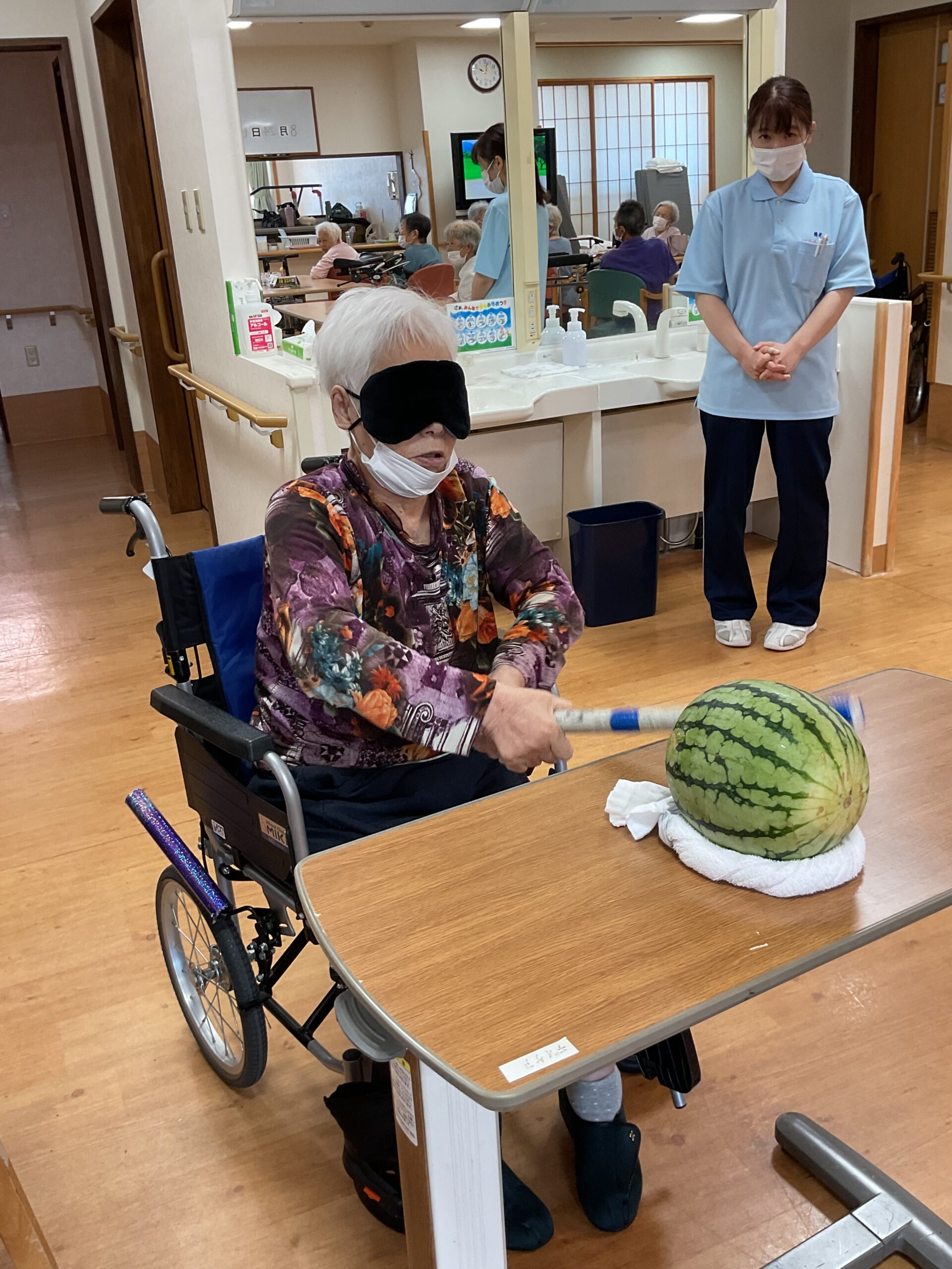 2回目のすいか割り