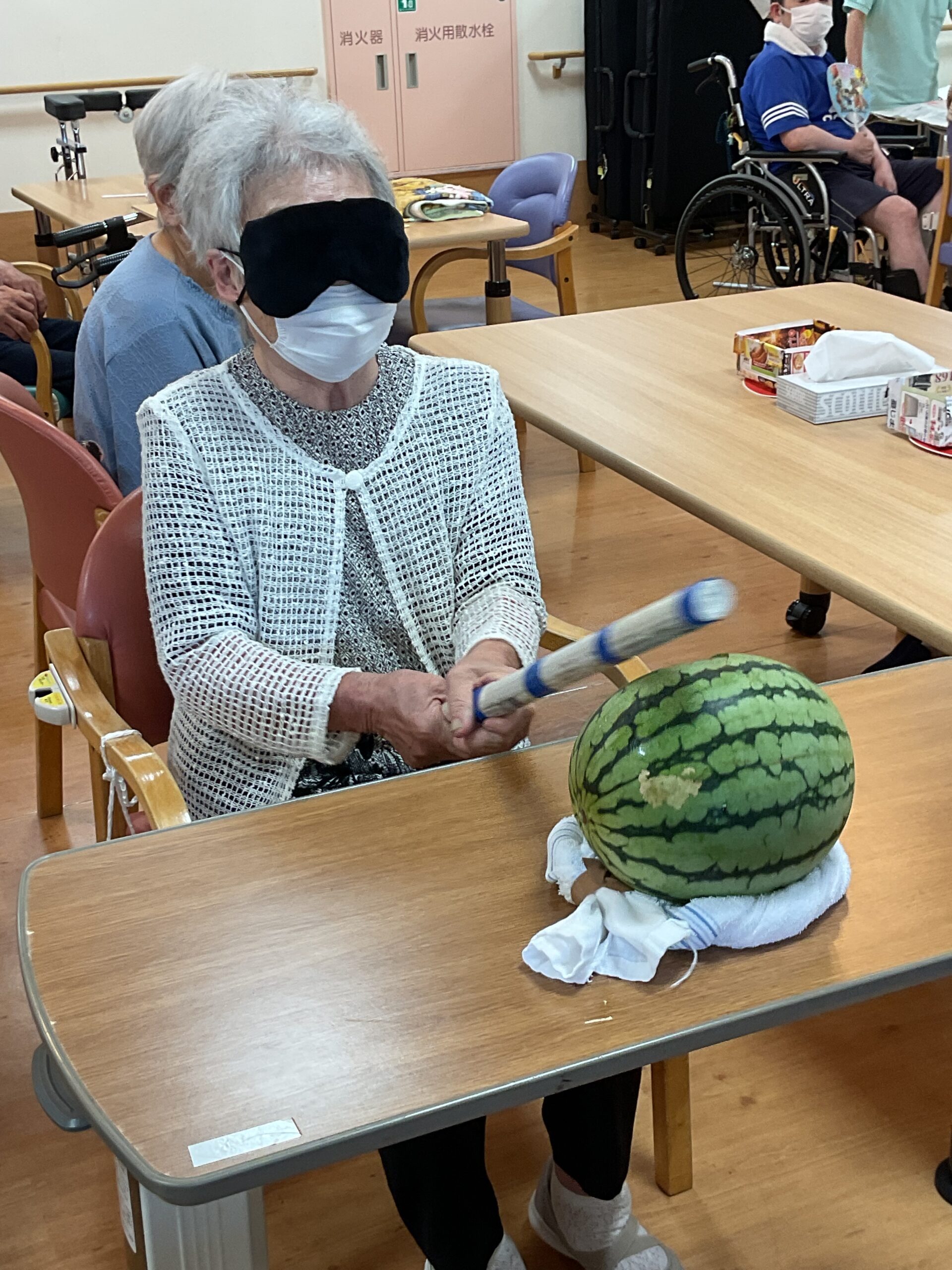 2回目のすいか割り